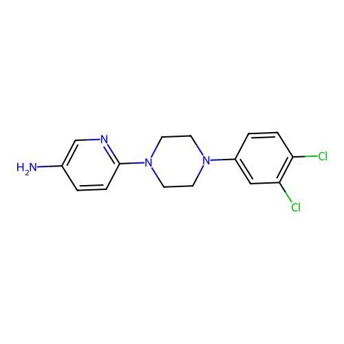 6-[4-(3,4-Dichlorophenyl)piperazin-1-yl]pyridin-3-amine structure