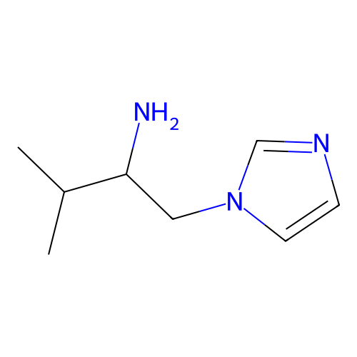 1-Imidazol-1-yl-3-methylbutan-2-amine structure