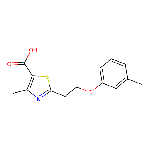 4-methyl-2-[2-(3-methylphenoxy)ethyl]-1,3-thiazole-5-carboxylic Acid structure