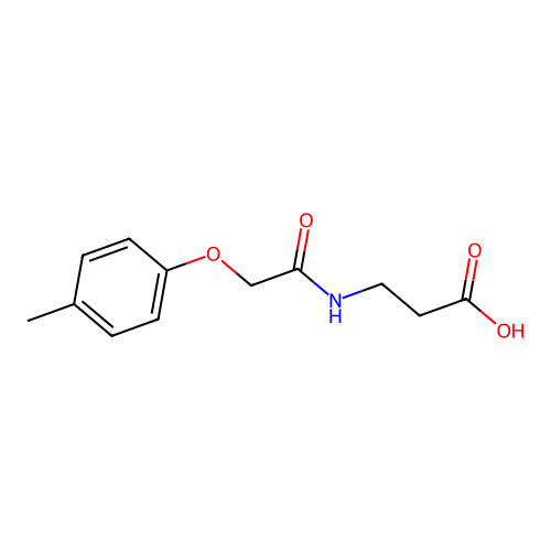 3-(2-(p-Tolyloxy)acetamido)propanoic acid structure
