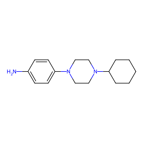 4-(4-Cyclohexylpiperazin-1-yl)aniline structure