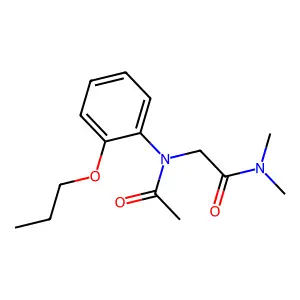 Acetanilide, N-(dimethylcarbamoylmethyl)-2'-propoxy- structure