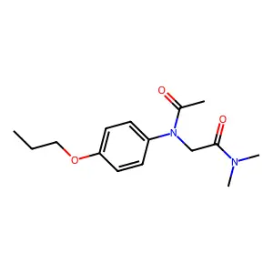 Acetanilide, N-(dimethylcarbamoylmethyl)-4'-propoxy- structure