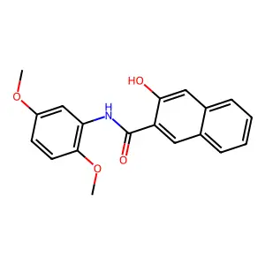 2-Naphthalenecarboxamide, N-(2,5-dimethoxyphenyl)-3-hydroxy- structure
