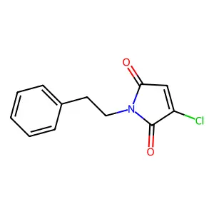 Pyrrole-2,5-dione, 3-chloro-1-(2-phenylethyl)- structure