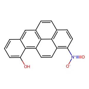 Benzo(a)pyren-10-ol, 1-nitro- structure