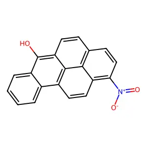 Benzo(a)pyren-6-ol, 1-nitro- structure