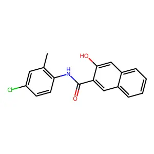 2-Naphthalenecarboxamide, N-(4-chloro-2-methylphenyl)-3-hydroxy- structure