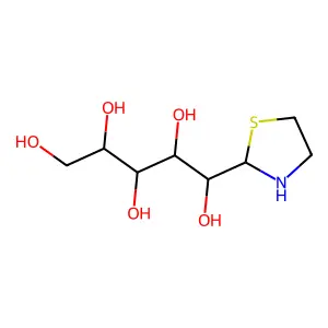 1-C-1,3-Thiazolidin-2-ylpentitol structure