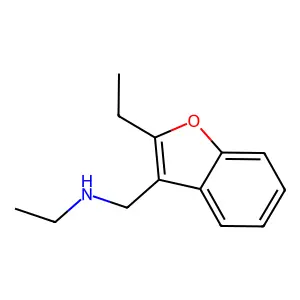 N,2-二乙基-3-苯并呋喃甲胺 structure
