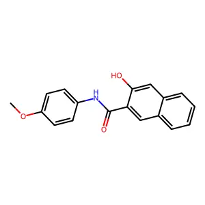 3-Hydroxy-4'-methoxy-2-naphthanilide structure