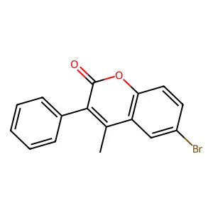 6-Bromo-4-methyl-3-phenylcoumarin structure