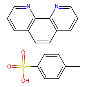 1,10-Phenanthroline, 4-methylbenzenesulfonate (1:1) structure