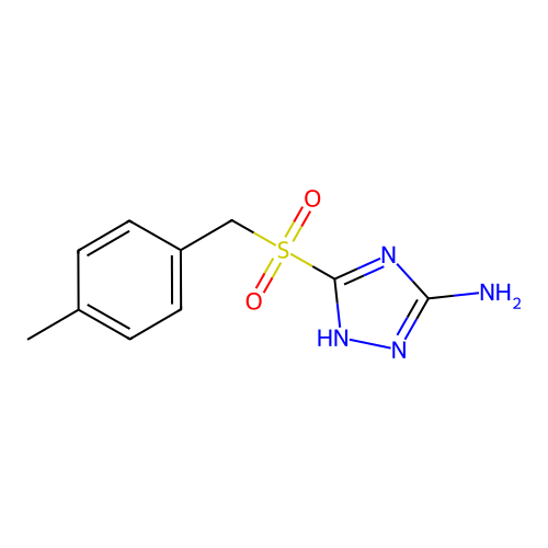 1H-1,2,4-Triazol-3-amine, 5-[[(4-methylphenyl)methyl]sulfonyl]- structure