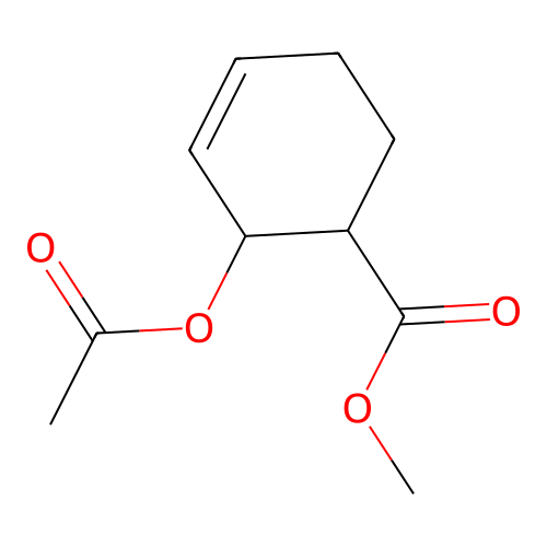 Methyl 2-acetyloxycyclohex-3-ene-1-carboxylate structure