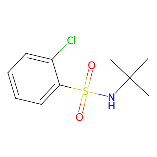 N-tert-butyl-2-chlorobenzene-1-sulfonamide structure