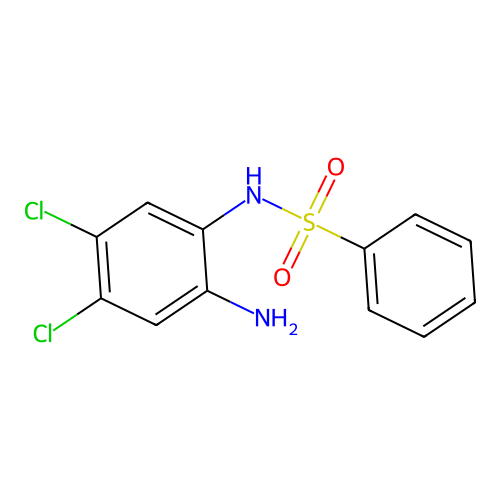 N-(2-氨基-4,5-二氯苯基)苯磺酰胺 structure
