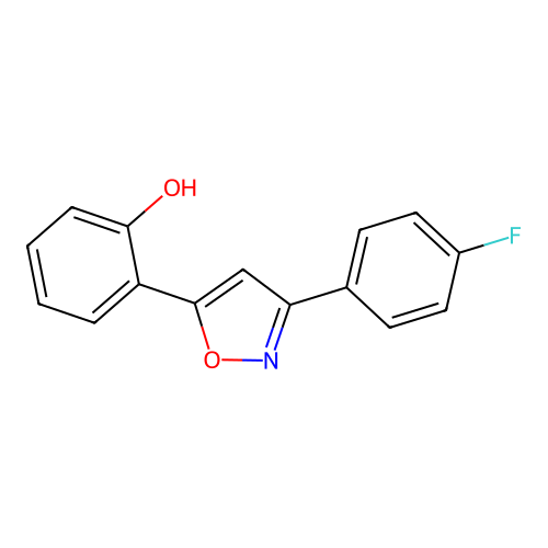 2-[3-(4-Fluorophenyl)-5-isoxazolyl]phenol structure