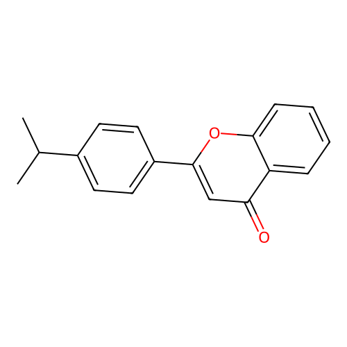 4'-Isopropylflavone structure
