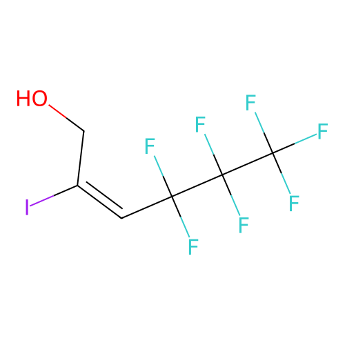 trans-4,4,5,5,6,6,6-Heptafluoro-2-iodohex-2-en-1-ol structure