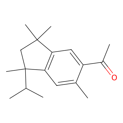 1-(2,3-Dihydro-1,3,3,6-tetramethyl-1-(1-methylethyl)-1H-inden-5-yl)ethanone structure