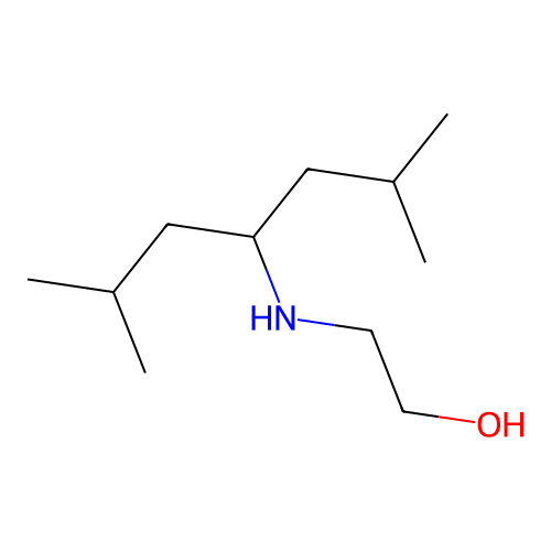 2-[(2,6-Dimethylheptan-4-yl)amino]ethan-1-ol structure