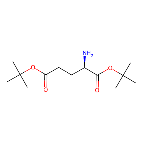 Di-tert-butyl (R)-2-aminopentanedioate structure