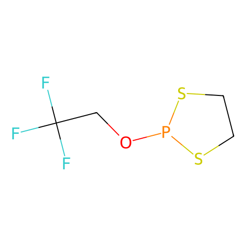 2-(2,2,2-Trifluoroethoxy)-1,3,2-dithiaphospholane structure
