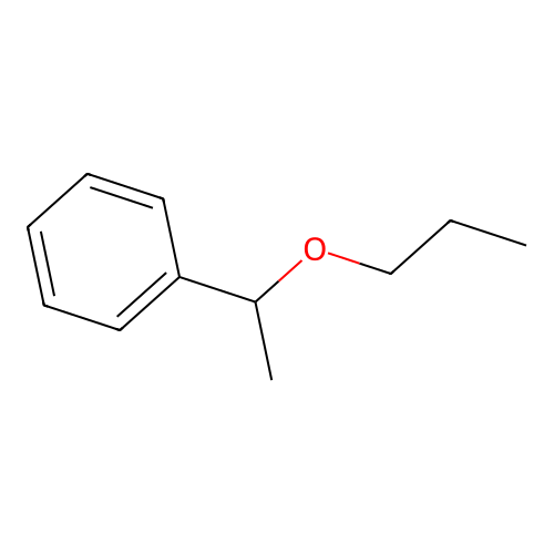 (1-Propoxyethyl)benzene structure