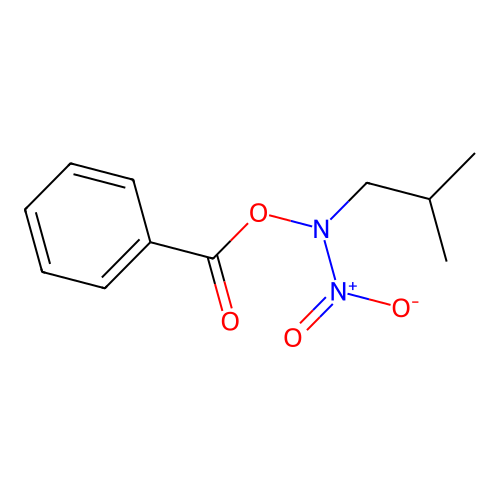 N-(Benzoyloxy)-N-(2-methylpropyl)nitramide structure