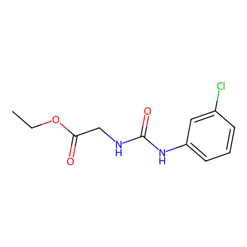 Ethyl 2-(3-(3-chlorophenyl)ureido)acetate structure