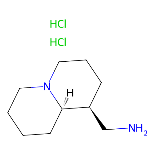 [(1S,9aR)-octahydro-1H-quinolizin-1-yl]methanamine dihydrochloride structure