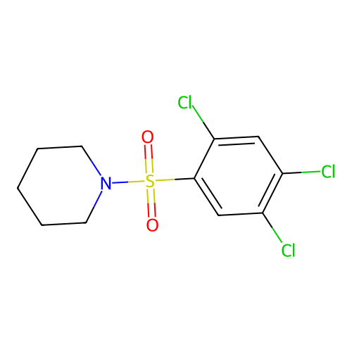 1-[(2,4,5-Trichlorophenyl)sulfonyl]piperidine structure
