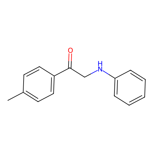 2-Anilino-1-(4-methylphenyl)ethanone structure