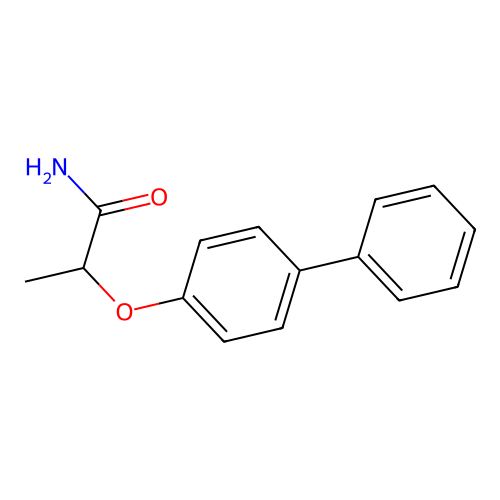2-(4-Phenylphenoxy)propanamide structure