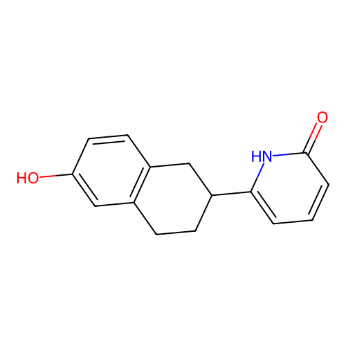 6-(1,2,3,4-Tetrahydro-6-hydroxy-2-naphthyl)-2(1H)-pyridone structure