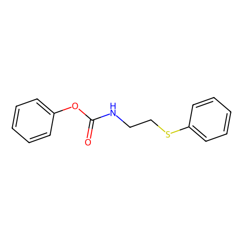 Phenyl (2-(phenylthio)ethyl)carbamate structure