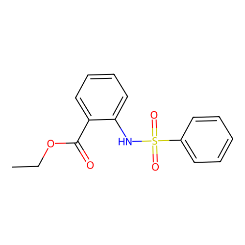 Ethyl 2-[(phenylsulfonyl)amino]benzoate structure