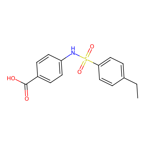 4-[(4-ethylphenyl)sulfonylamino]benzoic Acid structure