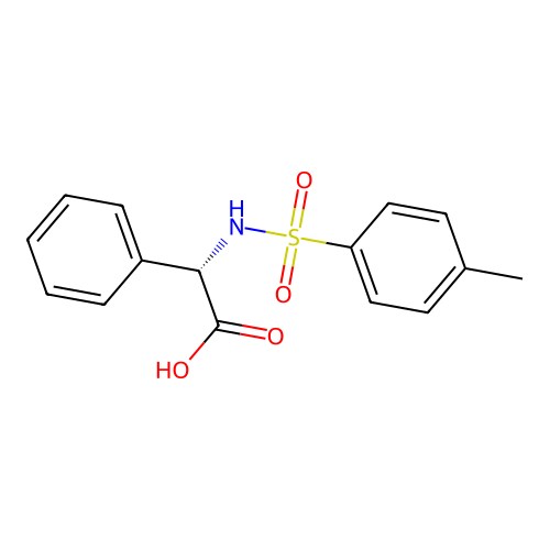 (S)-2-(4-methylphenylsulfonamido)-2-phenylacetic acid structure