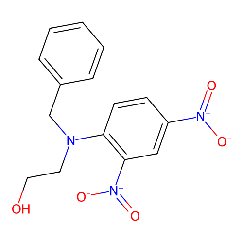 2-(N-benzyl-2,4-dinitroanilino)ethanol structure