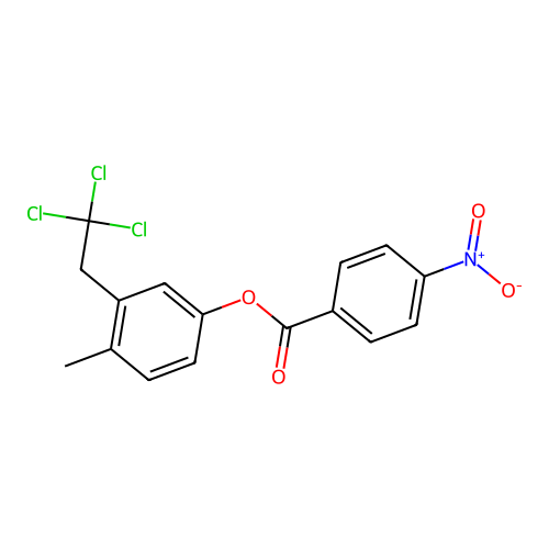4-Methyl-3-(2,2,2-trichloroethyl)phenyl 4-nitrobenzoate structure