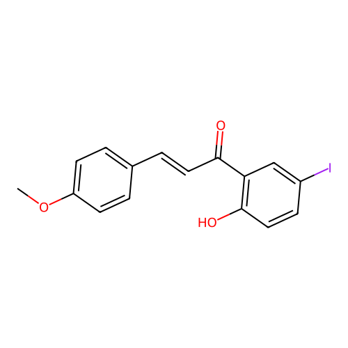 2-Propen-1-one, 1-(2-hydroxy-5-iodophenyl)-3-(4-methoxyphenyl)- structure