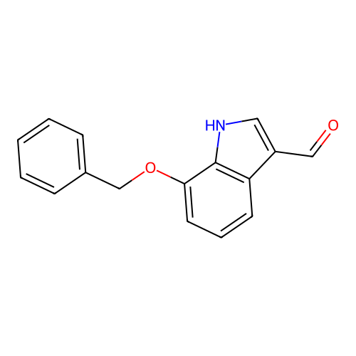 7-苄氧基吲哚-3-甲醛 structure