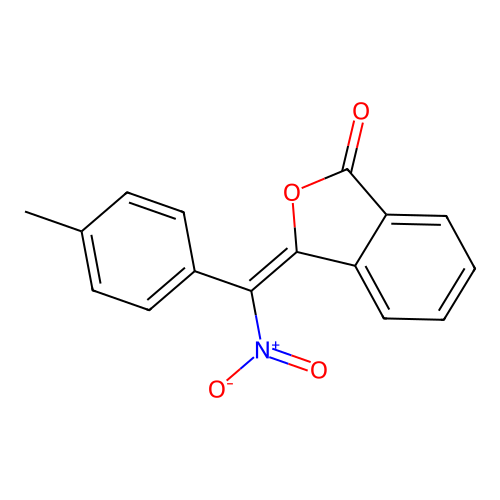 3-[(4-Methylphenyl)nitromethylene]isobenzofuran-1-one structure