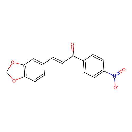 3-(1,3-Benzodioxol-5-yl)-1-(4-nitrophenyl)prop-2-en-1-one structure