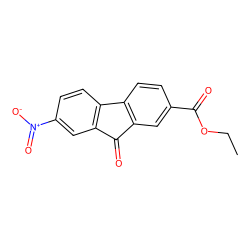 Ethyl 7-nitro-9-oxo-9h-fluorene-2-carboxylate structure