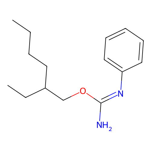 2-ethylhexyl N'-phenylcarbamimidate structure