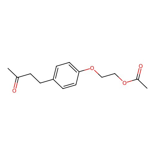 2-[4-(3-Oxobutyl)phenoxy]ethyl acetate structure
