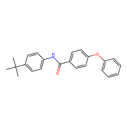 N-(4-(tert-butyl)phenyl)-4-phenoxybenzamide structure